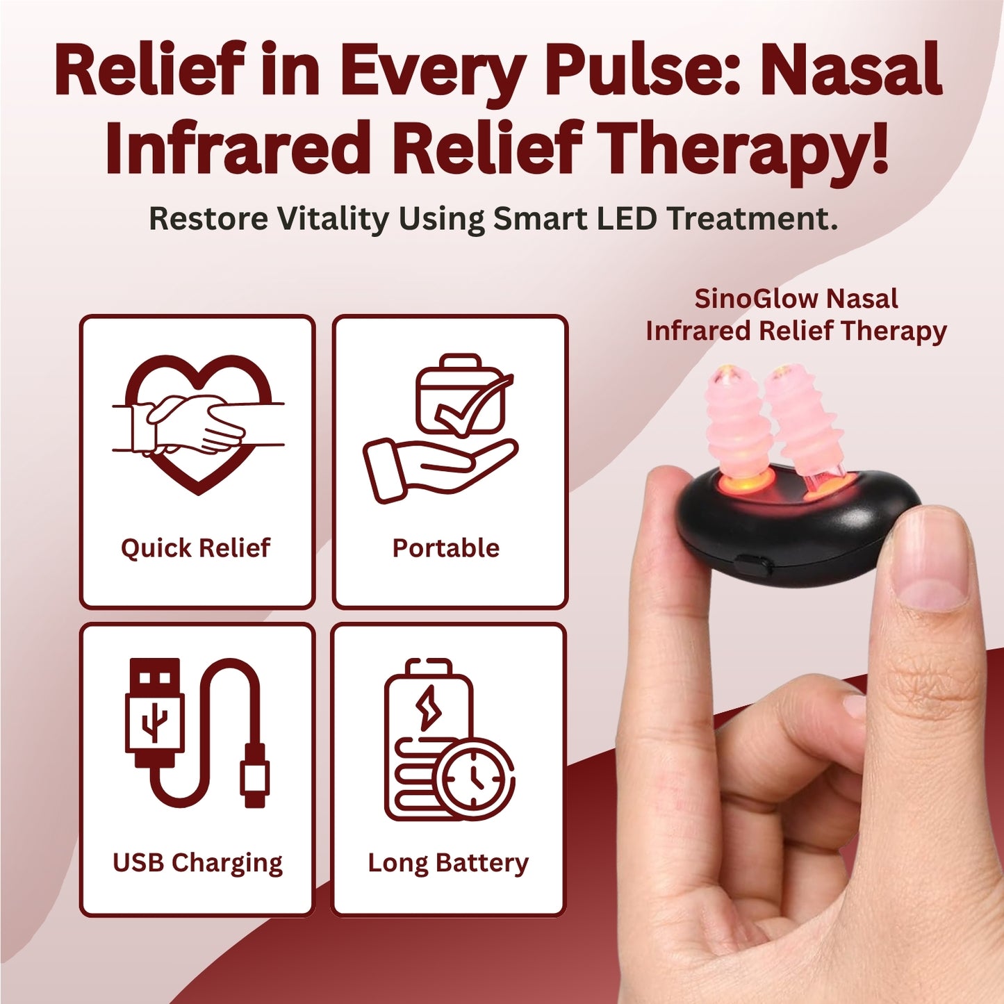 SinoGlow Nasal Infrared Relief Therapy